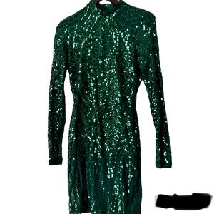 Sequin Green Dress